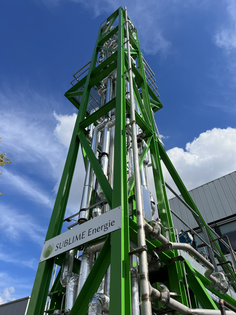 SUBLIME Energie, grâce son procédé unique de liquéfaction de biogaz permet créer une filière d'approvisionnement locale en bioGNV et bioCO2