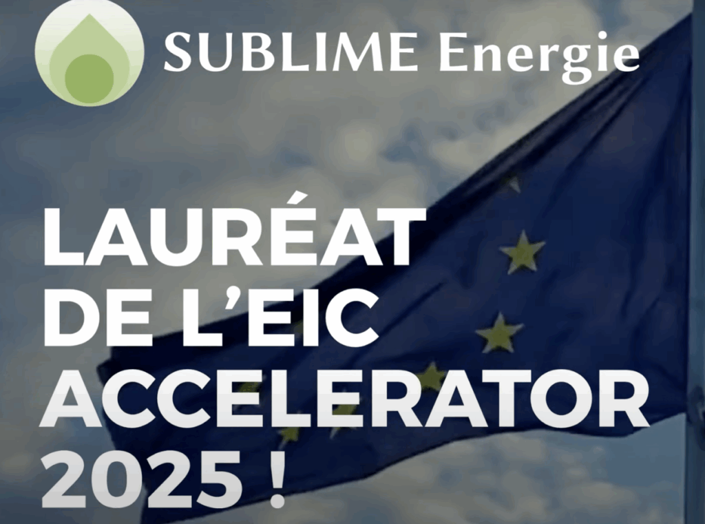 SUBLIME Energie lauréate de l’EIC Accelerator 2025 !